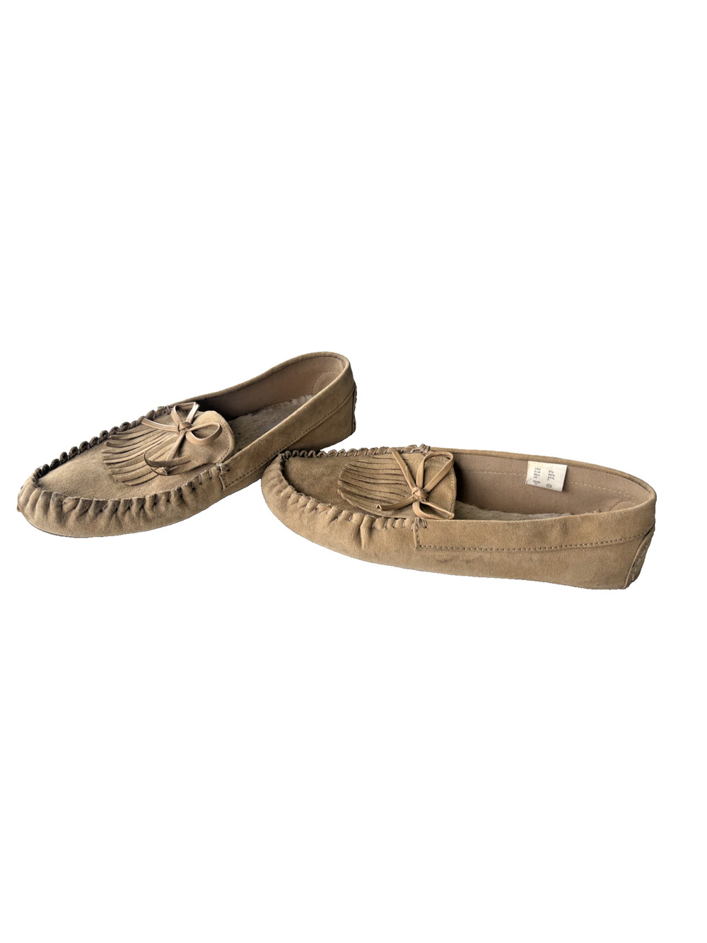 Air Walk Slippers Women's Sherpa Lined Suede Moccasin Slippers 8.5